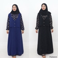 MUSLIM DRESS COMBI TASLAN FABRIC