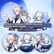 Game Honkai Star Rail HSR Yao Guang Jingyuan Badge Button Brooch Pins Cosplay Collection Toys Bag De