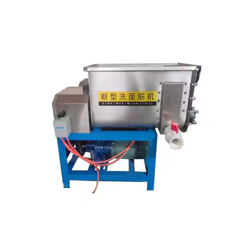 Commercial Automatic Cold Noodle Washing and Dough Kneading Machine Stainless Steel Double Helix for