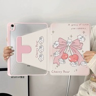 เคสiPadหมุน 360°Air6 Air7 Gen11 ที่ใส่ปากกา กระต่ายเชอร์รี่โบว์ริบบิ้น case iPad Air5