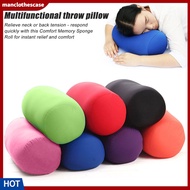 manclothescase Cylindrical Pillow Neck Support Pillow Microbead Roll Pillow for Neck and Back Support Perfect for Home and Travel