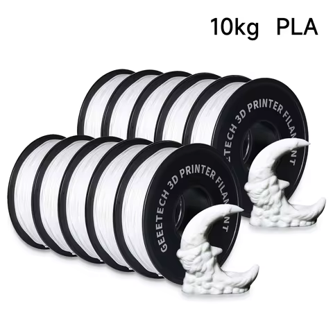 Geeetech 10 Rolls PLA Filament Plastic For 3D Filament 1KG/roll 1.75mm 100% Filament,Tangle-Free,Vac