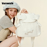 VANWALK Gulugulu A Stylish Niche-Design Winged Travel Backpack for Women—Cute Puff-Style Cloud Backp