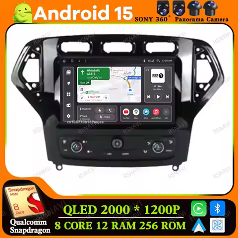Car Radio Android 15 For Peugeot 408 308 308SW AUTO Snapdragon 9/10 Inch DVD DSP NO 2DIN 5G WIFI Wir