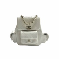 Chanel 白色 duma 小號 炸藥 晶片 後背包