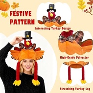 Creative Halloween Turkey Hat Holiday Party Photo Plush Hat