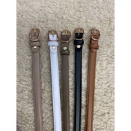 LK549 Genuine Leather Belt Width 2 Cm. Length 40 Inches Rose Gold Head Classic Model Easy To Match