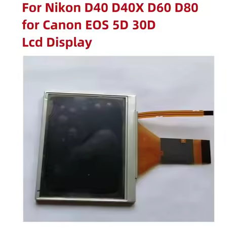 Alideao-New inner LCD Display Screen with backlight parts For Nikon D40 D40X D60 D80 for Canon EOS 5