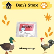 Trimezyn S 5gr - Antibiotic Powder for Chickens, Ducks, and Poultry, Anti-Bacterial, and Ducks