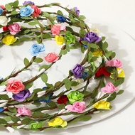 【VARTH】Vibrant Flower Crown with 9 Multi-Color Blooms -  Headpiece for Parties & Events
