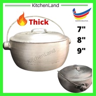 7"/8"/ 9" Heavy Duty Thick Aluminium Pot/ Periuk Tebal Traditional Periuk