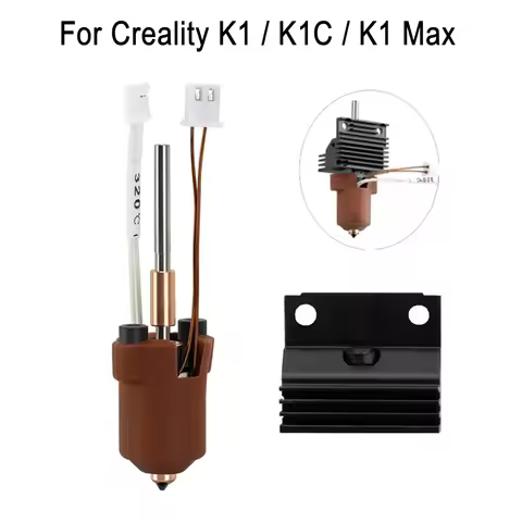 For Creality K1C Hotend Kit Quick Swap Ceramic Heating Block High Flow Print 3D Printer Parts For Cr
