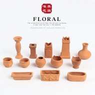 Pocket Mini Red Pottery Pot Retro Succulent Flower Pot Thumb Pot Absorbent Pottery Pot Cute Mini Red