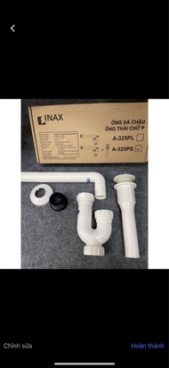 Bộ xả nhựa INAX A 325PS Co P thải nhựa INAX A 325PL ống thải co P nhựa INAX bộ xả lavabo nhựa INAX