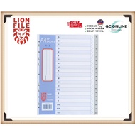 Lion 20 Tabs Grey A4 PP Index Divider (A - Z)