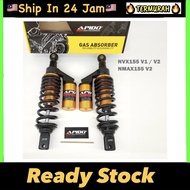 APIDO NVX155 v1/v2 NMAX v2 ADJUSTABLE GAS ABSORBER 305MM NVX V1 V2 AEROX155 NMAX155 V2 ABSOBER MONOS