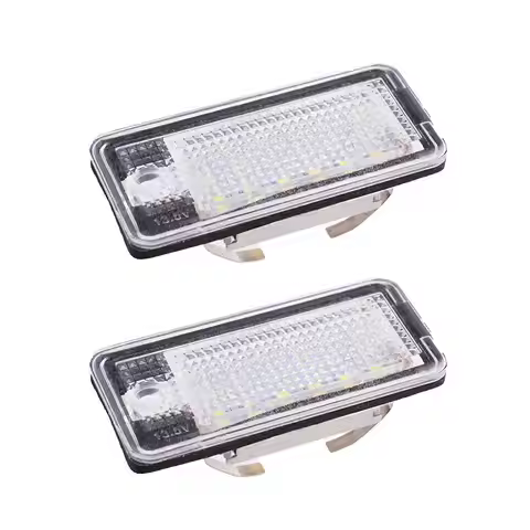 2PCS Error Free White LED Car License Plate Light Bulbs Accessories For AUDI A4 S4 B6 B7 A6 C6 4F S6