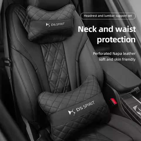 Car Seat Neck Pillow Headrest Lumbar Waist Support Cushion For DS SPIRIT DS3 DS4 DS5 5LS DS6 DS7 DS9