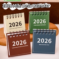 2026 Mini Desk Calendar June 2025-Dec 2026, Durable Paper Planner for Office/School/Home, 4 Color Op