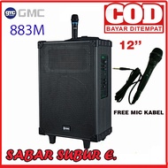 Speaker Portable Bluetooth GMC 883M  Free 1 Mic Wireless