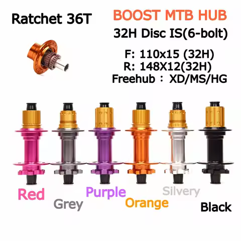 Bicycle Wheel Hub Sealing Disc IS (6 Bolts) J-Bend 32 Hole BOOST MTB Wheel Hub HG XD MS110 * 15/148 