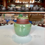 Hũ Đựng Trà Gốm Bát Tràng Men Hoả Biến - NNƯT Vương Mạnh Tuấn - Bình Đựng Trà Lọ Đựng Chè Hộp Đựng C