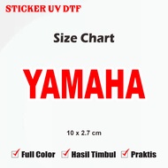YAMAHA 10cm Waterproof Sticker Emblem Logo Motorcycle Sticker Unit LV/Up UV DTF Multi Sticker