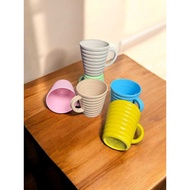 PLASTIC CUPS ECONOMIC PACKAGE 3 DOZEN - RETRO CUPS - PLASTIC DRINKING WATER HANDLE CUPS - UNBREAKABL