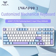 【In stock】-LW-Aula F99 99 key gasket wireless keyboard customized mechanical 98% keyboard OG47