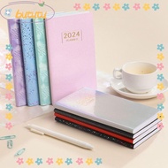BUTUTU 2024 Agenda Book, A6 with Calendar Diary Weekly Planner, Portable Dazzling Colorful Pocket Notebooks Students