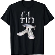 Fih Shoes Fish Funny Misspelled Fish Meme Fih Calling Humor T-Shirt