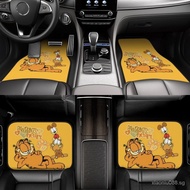 Garfield Car Floor Mats Universal Front Rear Floor Foot Mats 4-Piece Full Set with Non-Slip Rubber Backing 2SDE