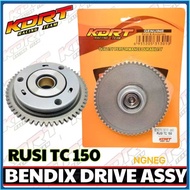 BENDIX DRIVE ASSY KDRT PRODUCTS THAILAND FOR MIO SPORTY GY6-125 CG 125 RUSI TC 150 CHARIOT 175