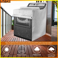 Litake Washing Machine Top Dust Cover Waterproof Sunscreen Anti-uv Laundry Washer/dryer Dustproof Protective Cover