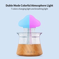 300ml Mushroom Rain Air Humidifier Rain Cloud Design Colorful Night Light Mini Aroma Diffuser Moisturize Skin Relieve Fatigues