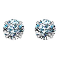 TFY | Sparkling Moissanite Stud Earrings 999 Sterling Silver I6BW