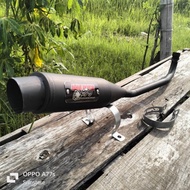 Black AHAU Racing Exhaust Jupiter z Vega smash Shogun Supra grand charisma absolute Revo etc