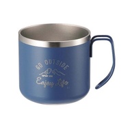 CAPTAIN STAG 不銹鋼馬克杯 350 UE-3433 藍色