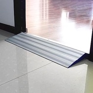 CAZARU Metal Wheelchair Ramps, Portable Threshold Ramps for Transition / 2 Pack Door Stair Ramp, Removable Non-Slip Mobility Aid Ramp