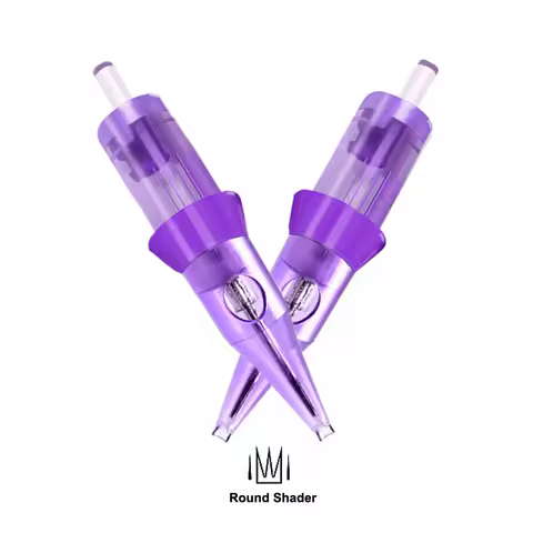 Sterilized Tattoo Needles 10PCS/Box Disposable Safety Tattoo Cartridges Needles Round Shader Standar