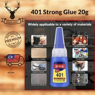 401 Strong Glue for Rubber Metal Plastic Wood Glass Waterproof Sealant Shoe Repair Kuat Gam Kayu Bes