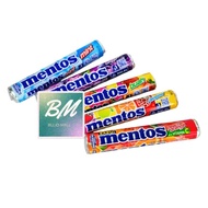 Mentos Roll 29 gr Chewy Dragees Mint Grape Fruit Mentos Candy
