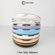 Hcstore Concave SULTAN PLATE SIZE 20CM UNIT PRICE Gold Ceramic