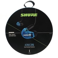 SHURE SE215DYBL + UNI-A AONIC 215 高隔音耳機 有線型