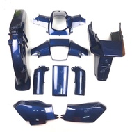 HONDA EX5 HIGH POWER HP EX5 DREAM FULL COVERSET COVER SET DARK BLUE BIRU GELAP
