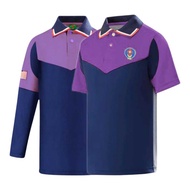 BAJU PENGAKAP UNGU SEKOLAH TSHIRT UNIFORM PENGAKAP PURPLE KHAS BAJU PENGAKAP SEKOLAH