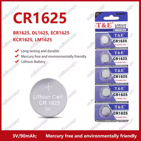 5-10PCS 3V 90mAh CR1625 Coin Cells Batteries CR 1625 DL1625 BR1625 LM1625 ECR1625 Lithium Button Bat