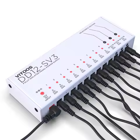 VITOOS DD12-SV3 effect pedal power supply fully isolated Filter ripple Noise reduction High Power Di
