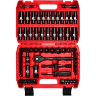 LLNDEI 3/8”Drive Impact Socket Set,Standard SAE(5/16 to 3/4-Inch) Metric Size(8-22mm), 95 Piece, CR-
