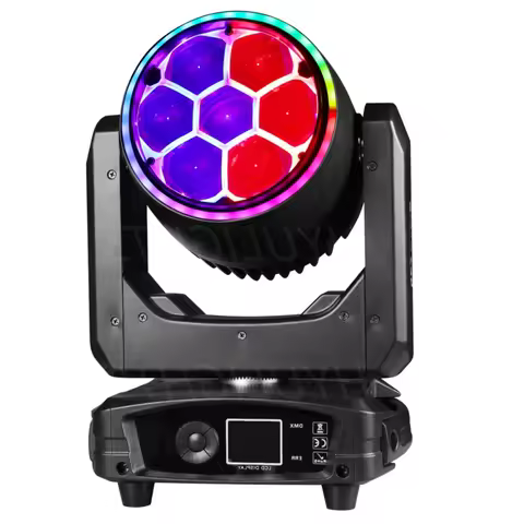 7X40W Rgbw 4in1 Led Spotlight Wash/Beam /Zoom, Professionele Dj/Bar Verlichting Grote Bee Eye Moving